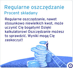 Regularne oszczędzanie - kalkulator finansowy