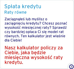 Spłata kredytu - raty rosnące
