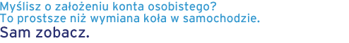 Zakładanie konta osobistego w banku