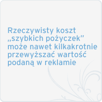 Wiedza o bankowości, finansach i ekonomii - o kosztach pożyczek gotówkowych